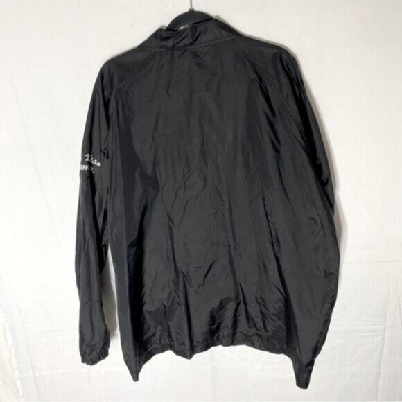 Vintage Roper Black Embroidered Snap Front Windbreaker XL - Picture 14 of 15